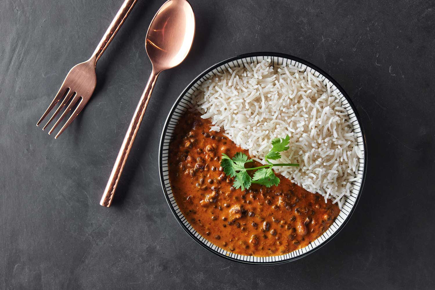 Dal Makhani and Rice