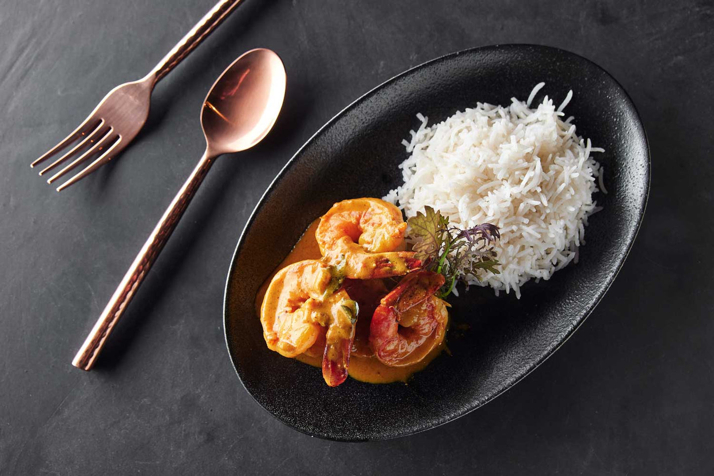 Coconut Prawn Curry and Rice
